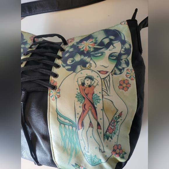 Sullen Art Collective Tattooed Lady Purse, NWOT - Picture 2 of 8